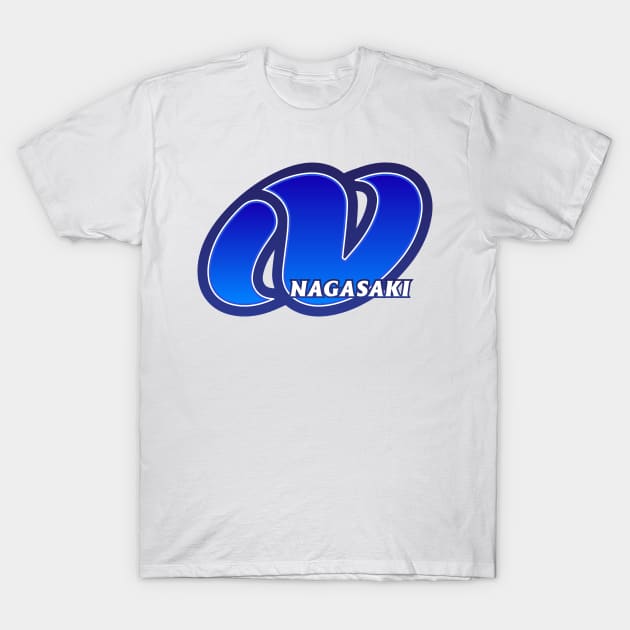 Nagasaki Prefecture Japanese Symbol T-Shirt by PsychicCat